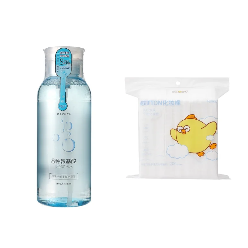 MINISO 化粧用コットン＆クレンジング水【優しい使用感・顔用水分補給】（セットアップ対応）