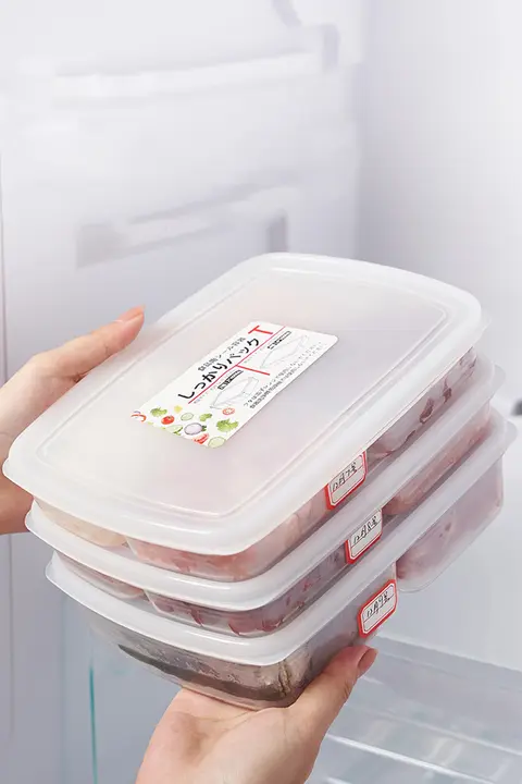 冷蔵用食材分別ボックス【シングル・カップル向け・少量料理用・プリパッケージ・仕切り付き】