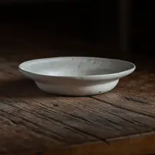 手作りのヴィンテージ粗陶ディーププレート【和風・食器・お茶うけ用】