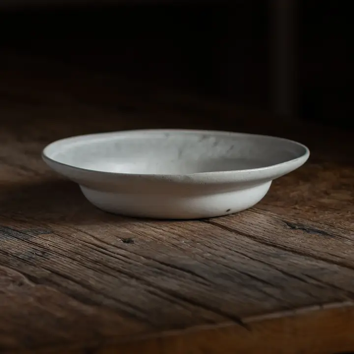 手作りのヴィンテージ粗陶ディーププレート【和風・食器・お茶うけ用】