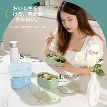 日本式二段お弁当箱【軽量・保温・電子レンジ対応・ダイエット向き】