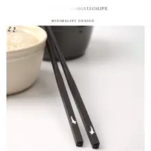 Tlife ブラックエボニー製滑り止め箸【高級中式・無塗装・家庭用】