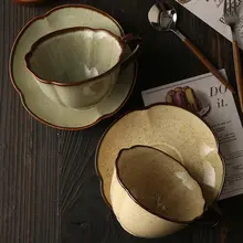コーヒーカップ ソーサー セラミック ヴィンテージ ホームカフェ ティータイム ラテアート 食器