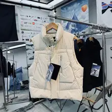 防水機能付きの丈夫なダウンベスト【男女兼用・アウトドア・厚手・高い保温性】