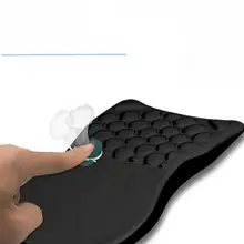 3D凹凸デザインの猫耳マウスパッド【記憶抗菌剤使用・ブラック・効果】