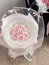 バラの造花ソープフラワーブーケ【バレエ風・誕生日プレゼント・友達用】