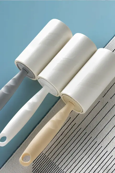 リントローラー式粘毛器【ペット毛や衣類の清掃用・リフィル交換可能】