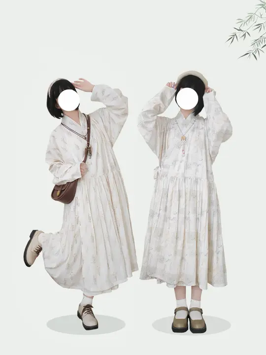 感溢れる 明制漢服 蓬蓬スカート【パッチワークプリント・日常用】