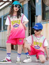 男の子用夏季バスケットボールウェア【ベスト・ショートパンツ・スポーティー】（セットアップ対応）