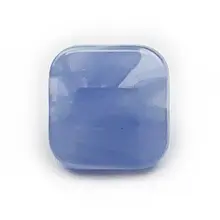 透明な雲模様の正方形シャツボタン【アクリル製・擬似玉石・ピラミッド型】