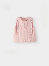 暖かい姜絨のベビー用ベスト【女の子用・春秋冬対応・外出用】