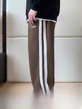 秋季用 メンズワイドストレートカジュアルパンツ【ゆったりサイズ・フォルム】