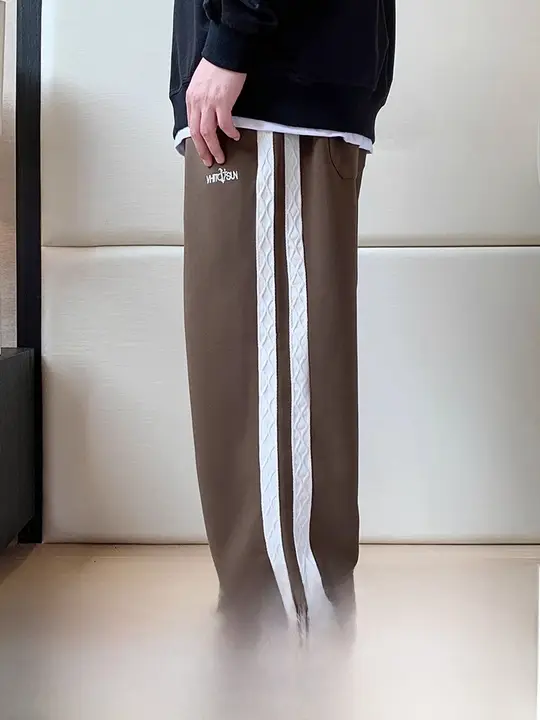 秋季用 メンズワイドストレートカジュアルパンツ【ゆったりサイズ・フォルム】