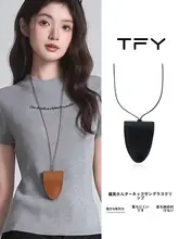 ユニークな長さのマグネット付きネックレス【サングラスクリップ・日常使い・ファッションアクセサリー】
