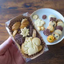 キャラクター柄 リスと栗のクッキー型【カエデとイチョウ・ドングリ・松ぼっくり・DIYツール】