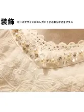夏用レースのレトロ風刺繍キャミソール【ビーズ装飾・ルーズフィット・ノースリーブ】