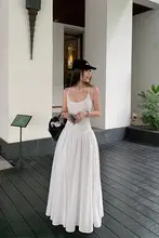 高級感あるデザイン！スリーブレスAラインロングドレス【春夏用・パネルデザイン】