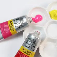ウィンザー&ニュートン アクリル絵具セット【防水・色落ちしない・12ML/20ML/60ML・DIY落書き・衣類・靴に最適】