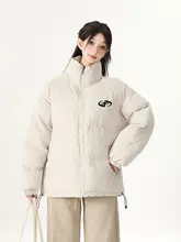 トレンドアメリカンプリントコットンジャケット【冬用・防風・保温性・カップル向け】