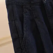 ハイウエストストレートデニムパンツ【フィット・夏用・レディース】