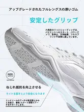バドミントンシューズ【男女兼用・安定性・クッション性・通気性】