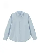 肌理感デザインの女性用カジュアルシャツ【夏用・薄手】