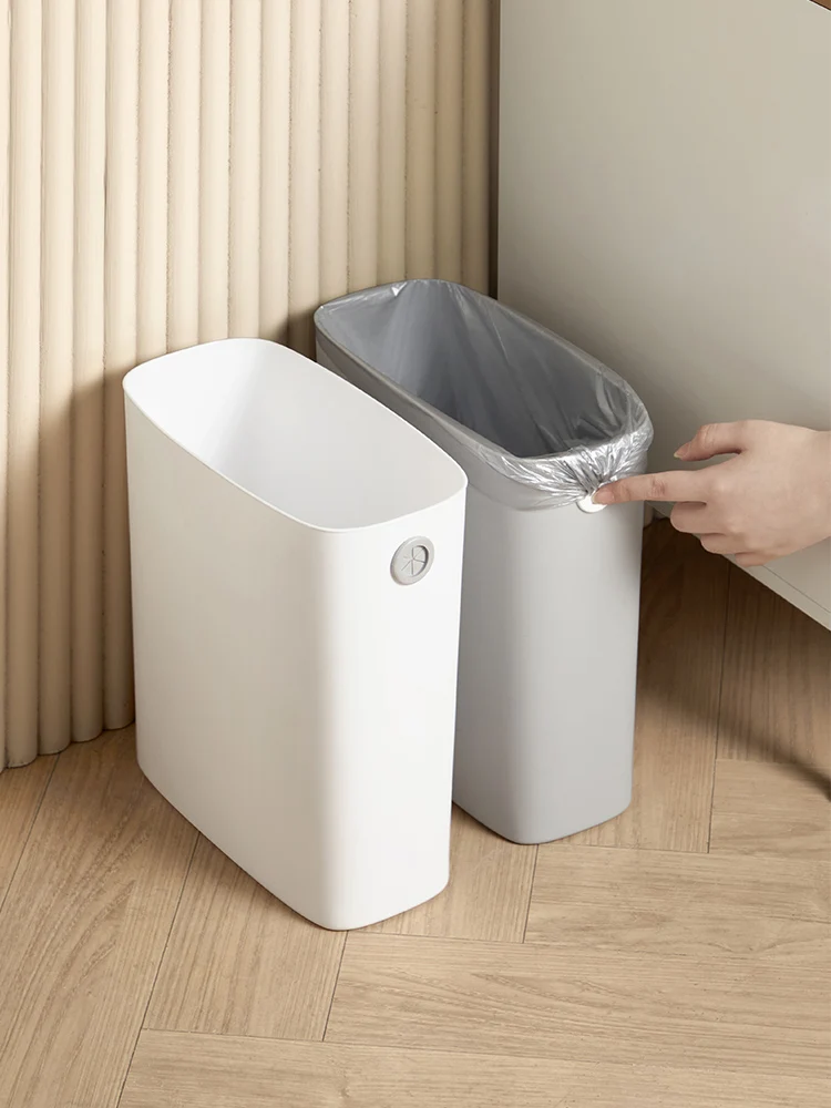 フル活用した節約生活のためのトイレ用スリムタイプゴミ箱 | 無蓋・長方形・狭い隙間に最適