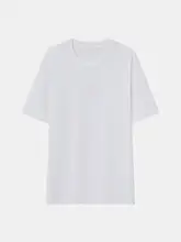 速乾性のある短袖Tシャツ【男性用・コットン・涼感・ホワイト・ブラック・ゆったりフィット】