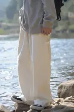 カジュアルワイドレッグパンツ【春秋用・ストレート・フィット・男性用】