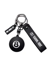 数字7デザインのビリヤードキーホルダー【クラブ周辺アクセサリー・スナップ付き】