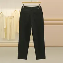 通勤用ストレートフィットデニムパンツ【すっきり見せ・束脚デザイン】（セットアップ対応）