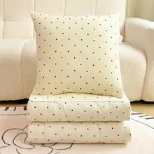 法式デザインの木棉抱枕兼用寝具【超柔らかいクリスタルフリ ース・折りたたみ可能・車用・お昼寝用】（セットアップ対応）