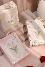 JOJO'S L. PD. タオルギフト 花柄チューリップ刺繍【クリエイティブお土産】