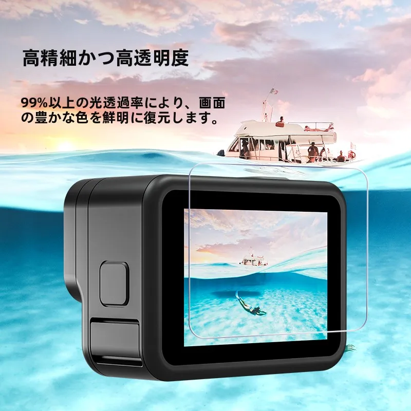 指紋防止フィルム：GoPro対応強化ガラスフィルムの全画面保護と耐久性解析