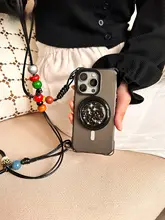 マグネット吸着機能付きスマートフォンケース【スタンド機能・調整可能なショルダーストラップ対応】