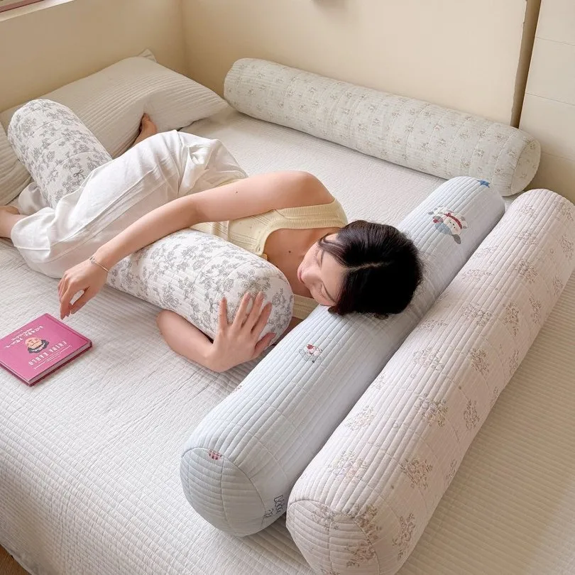 妊娠中抱っこに最適なひんやり感の円柱型枕：厚手・洗える・腰当て用の使い方と効果