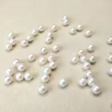 天然の強光ビーンズパールDIY用アクセサリーパーツ【淡水パール・ブレスレット・ネックレス用】