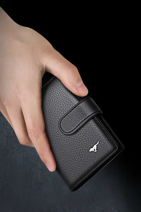 Septwolves 超薄型レザーケース 大容量カードホルダー