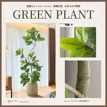 大型グリーン植物 リビング用 装飾品 偽物の植物