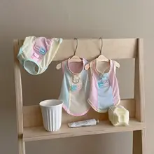 夏用ペット用ワンピース【通気性抜群・毛が絡みにくい・小型犬用】（セットアップ対応）