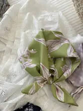 全棉薄型フラワープリントスカーフ【旅行用・おしゃれ・女性用】