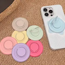 シンプルで回転可能な円形スマホホルダー【MagSafe対応・強力吸着】