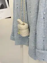 洗練されたデザインのブルーニットカーディガン【スウィート・秋用・マヘアウール・短丈】
