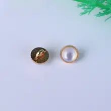 高級シフォンブラウス用パール金属ボタン【円形・マッシュルーム型・手縫い用】