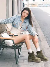 Camel ショートブーツ レディース 厚底 イエロー ブリティッシュ ワーク トレッキング 夏