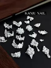 高品質のフレンチネイル飾り【手作り・パールとキラキラのストーン使用】