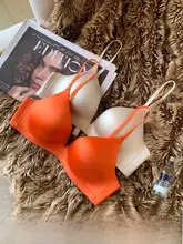 深V三角カップブラジャー【無痕・ソフトサポート・小胸向け】