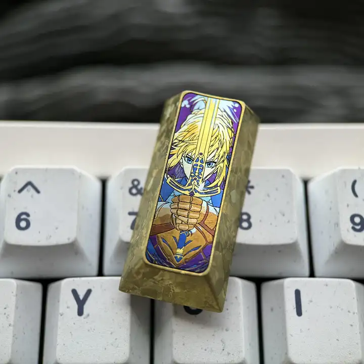 アルトリアデザインの2Uカラーチタン合金キーキャップ【金属製・陽極酸化仕上げ】