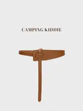 CAMPING KIDDIE レディースファッション用細ベルト【真皮・装飾デザイン・スカート合わせ】