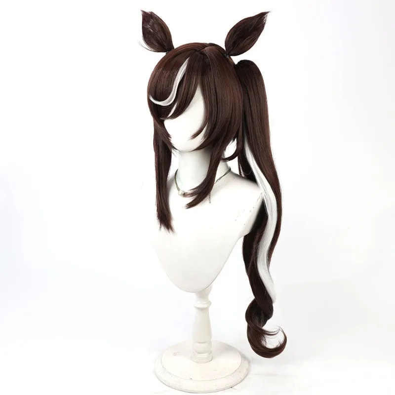 ポニーテール 黒髪の実現：コスプレ用ウィッグ【耳付き・皇室家族デザイン】のスタイルと適用シーン